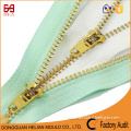 #4 YG brass metal zipper for jeans with factory price